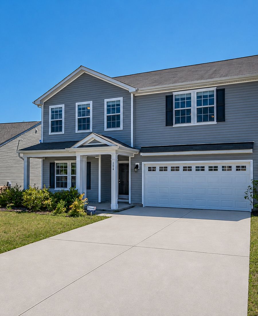 A clean house exterior after soft washing